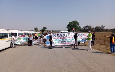 Activists Protest Dirty Seriti Coal in Sasolburg
