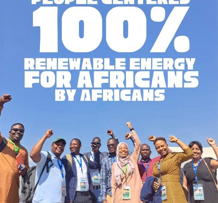 ACS: Nairobi Declaration a far cry from a Just energy Transition to People Led 100% Renewables